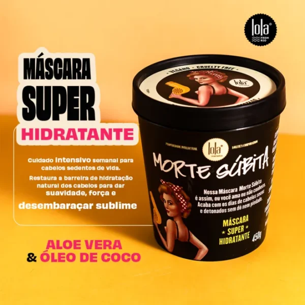 MORTE SUBITA MASCARA CAPILAR LOLA COSMETICS 450G - Image 2