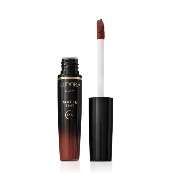 Batom Líquido 18h Glam Matte Tint Castanho Divino