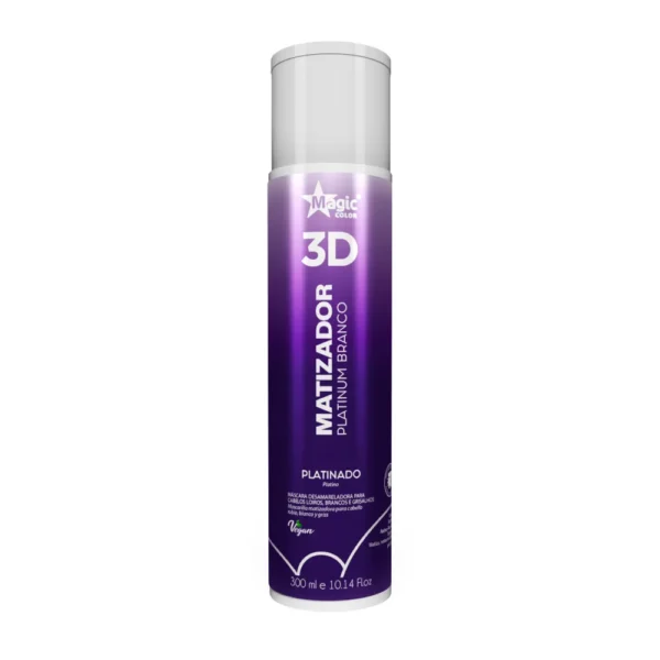 Matizador 3D Platinum Branco - Efeito Platinado - 500ml