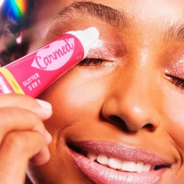 Hidratante Labial Multifuncional Carmed Glitter 3 em 1 Tutti Frutti - Image 2