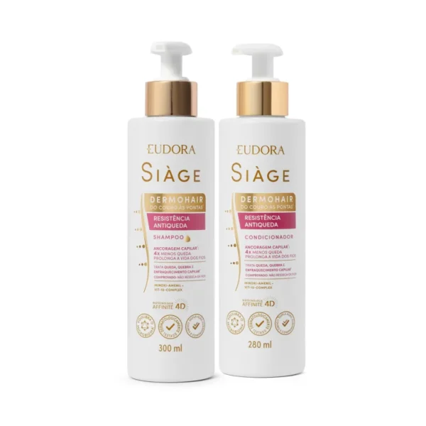 Dermo Hair - Kit Shampoo 300Ml e Condicionador 280Ml