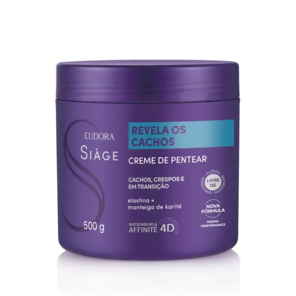 Creme Para Pentear Eudora Siàge Revela os Cachos 500ml