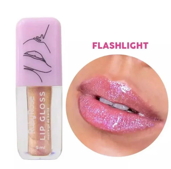 Lip Gloss Glitter - Ruby Rose-FLASHLIGHT - Image 2