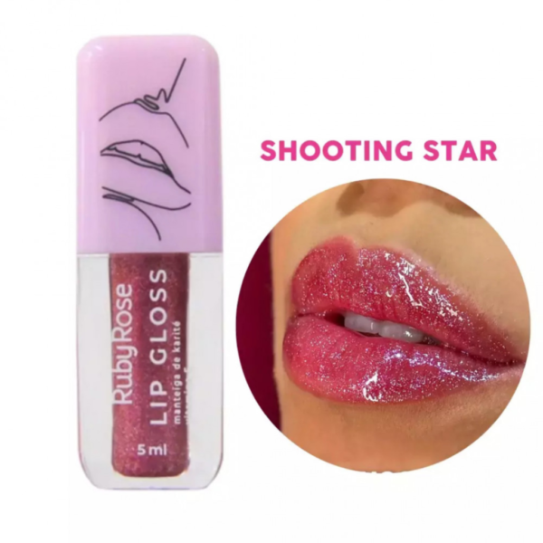 Lip Gloss Glitter - Ruby Rose- SHOOTING STAR - Image 2