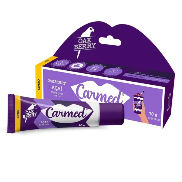 Hidratante Labial Carmed Açaí Oakberry Com Cor