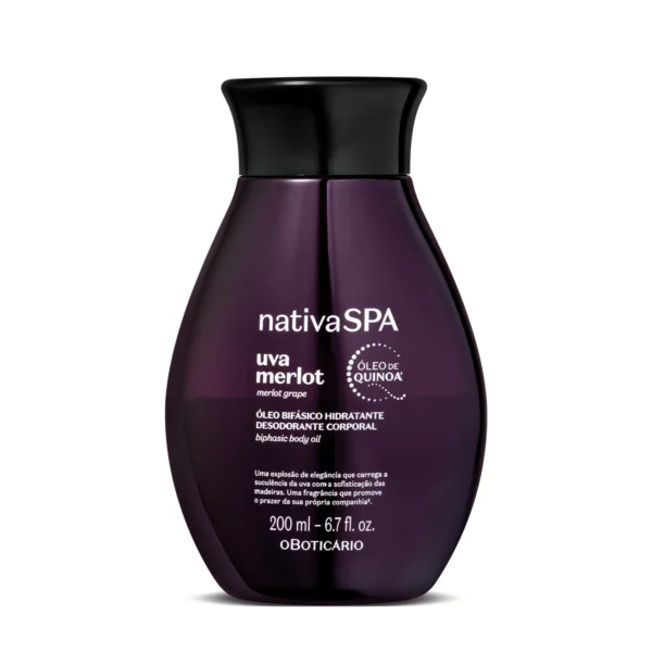 Óleo Bifásico Desodorante Corporal Nativa Spa Uva Merlot