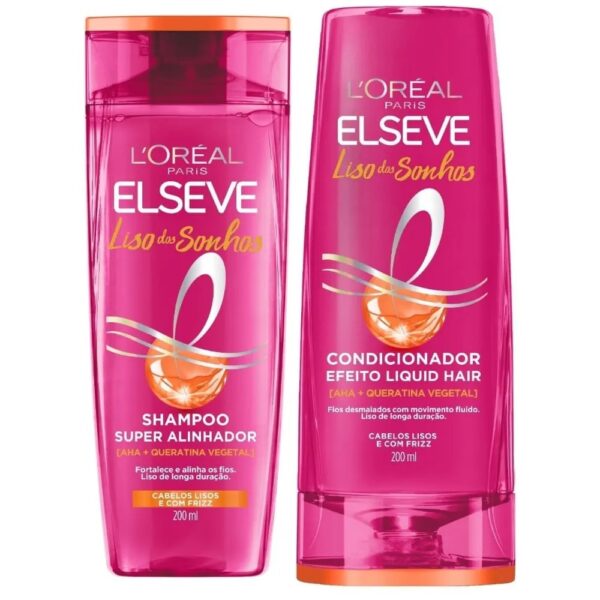 Kit Elseve Liso dos Sonhos Shampoo + Condicionador