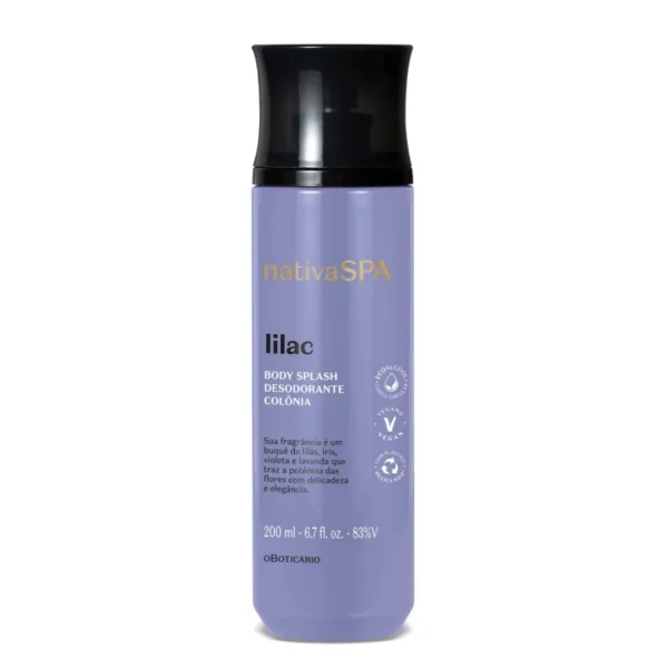 Nativa Spa Lilac Body Splash Colônia 200ml