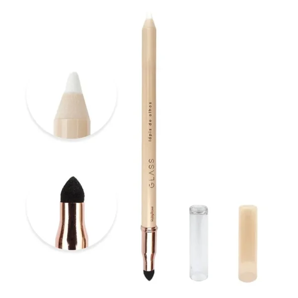 Lápis para olhos Linha Glass Ruby Rose Branco