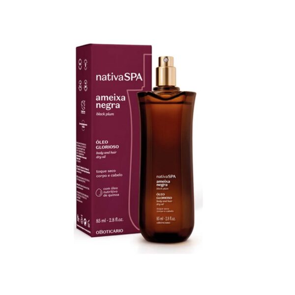 Nativa SPA Óleo Multifuncional Glorioso Ameixa Negra 85ml