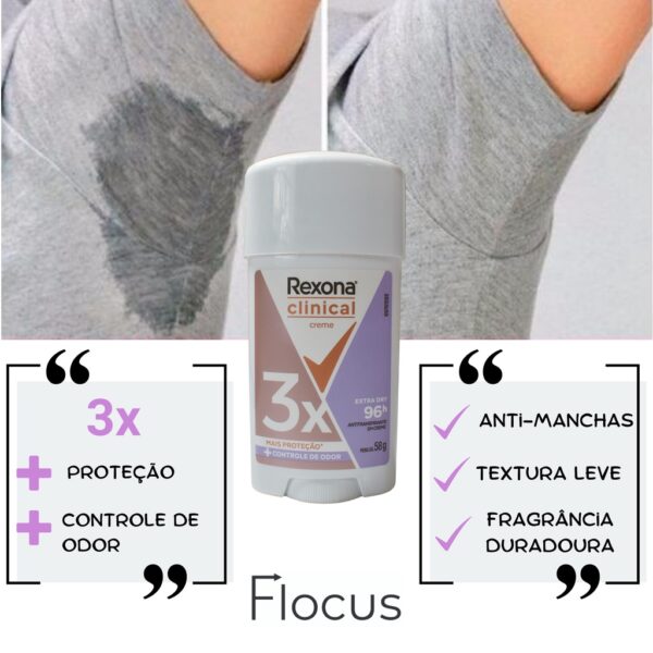 Rexona Clinical Stick Feminino Extra Dry 58g - Image 2