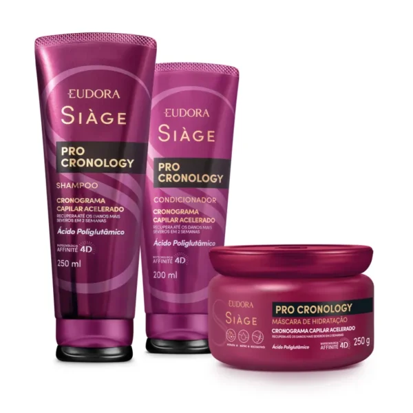 Kit Eudora Siàge Pro Cronology Trio 3 Produtos