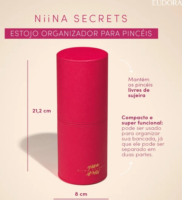 Organizador para Pincéis Pink Case Niina Secrets - Imagem 2