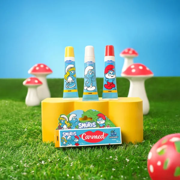 Hidratante Labial Carmed Os Smurfs Sabor Blueberry - Imagem 2