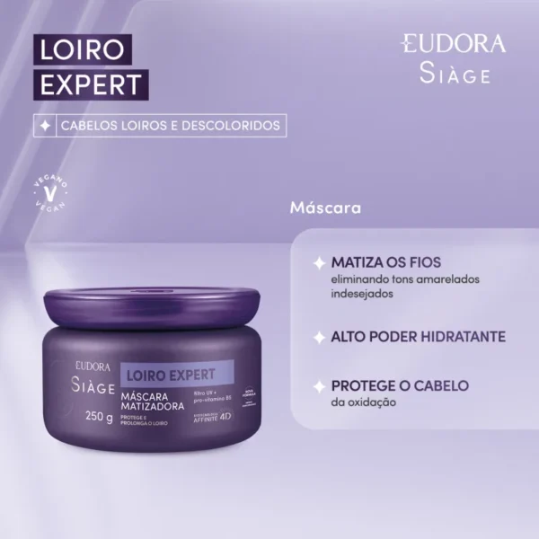 SIAGE LOIRO EXPERT DESAMARELADOR MASCARA - Imagem 2