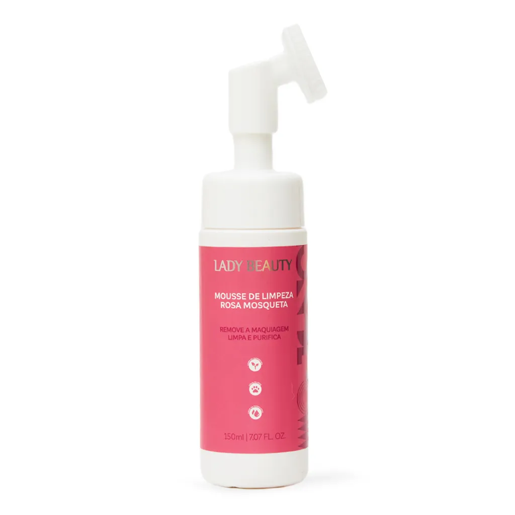 Mousse de Limpeza Rosa Mosqueta Lady Beauty