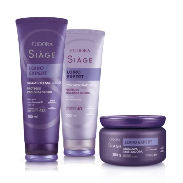 Kit Siàge Loiro Expert Eudora Shampoo + Condicionador