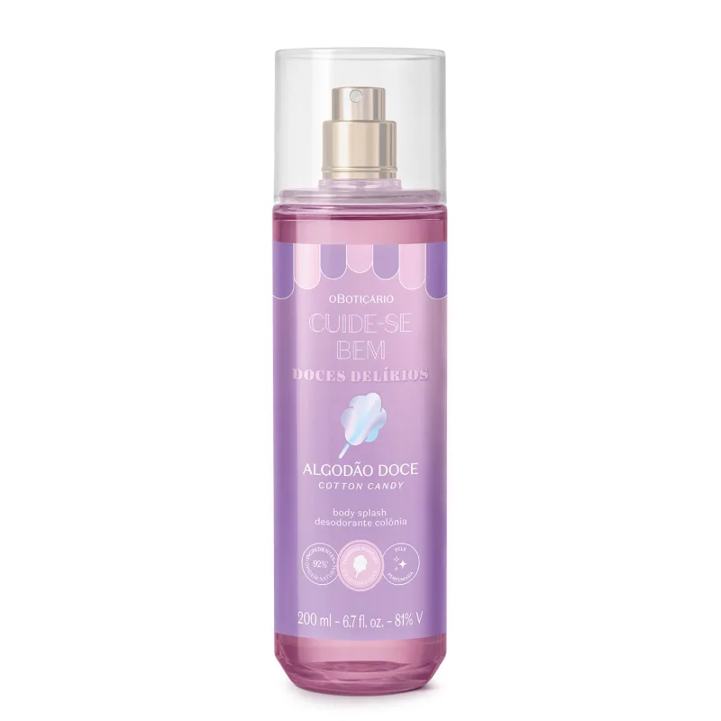 Boticário Algodão Doce Body Splash 200ml