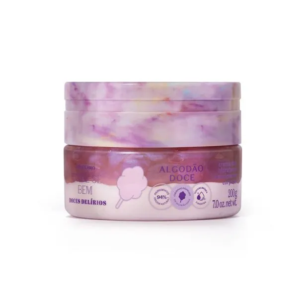 Creme Duo Hidratante Corporal   Algodão Doce