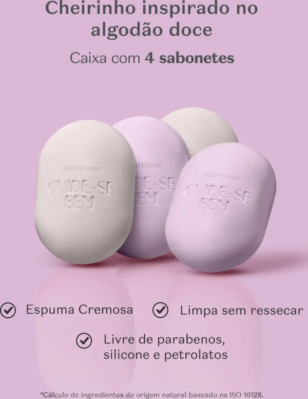 Sabonetes Em Barra Cuide-se Bem Doces Del Algodão Doce - Imagem 2