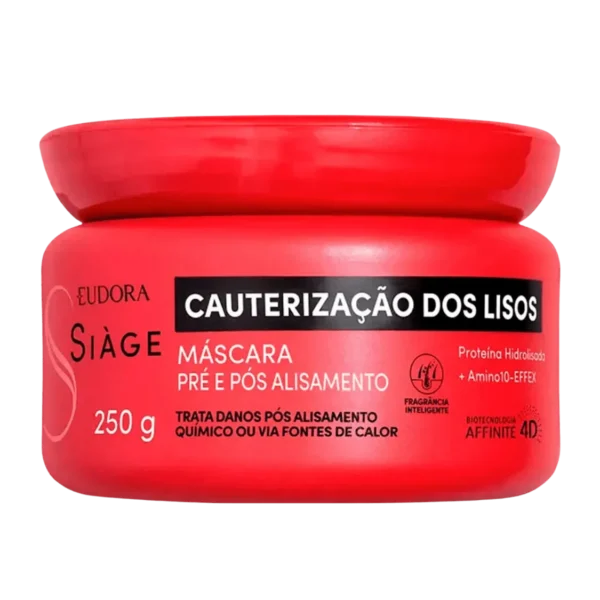 Máscara Pré e Pós Alisamento Cauterização dos Lisos Siage
