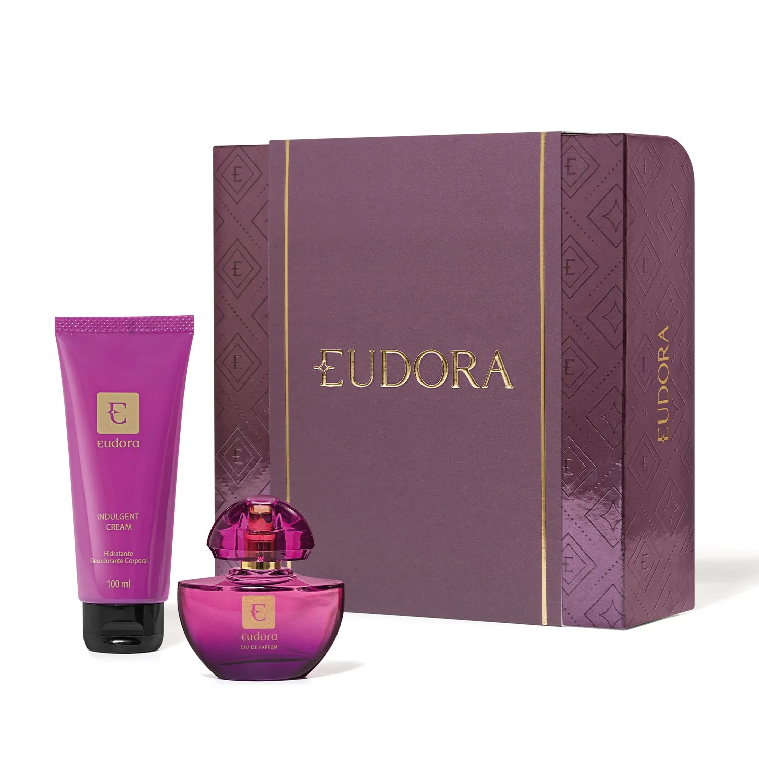 Kit Presente Eudora Perfume Roxo Roxinho Edp