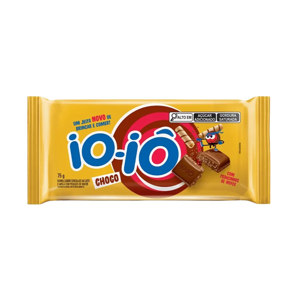 Barra Ioio Chocolate Ao Leite Com Avelã 75g