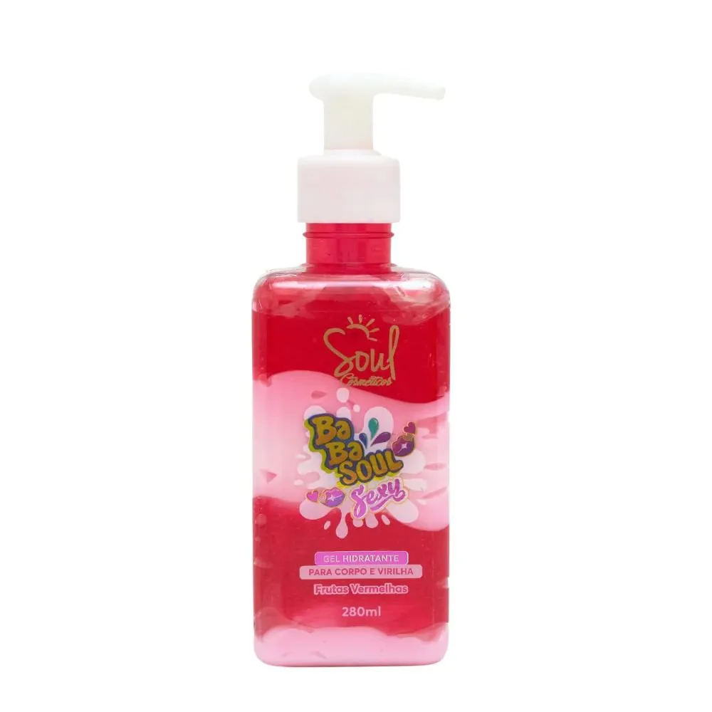 Gel Beijável Hidratante Babasoul Sexy Frutas Vermelhas
